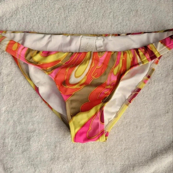 Milly Cabana Vintage Tropical MultiColor Bikini Bottom NWT size S - Picture 5 of 5